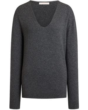 12 STOREEZ U-Neck Jumper - Grey