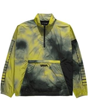 Purple Brand 1/2 Zip Mock Neck - Green