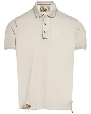 Bob Embroidered Piqué Polo Shirt - White