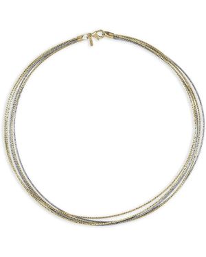 Desmo Spring Line Necklace - Metallic