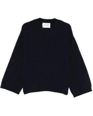 Soft Goat Kaschmirpullover Mit Rundem Ausschnitt - Blau