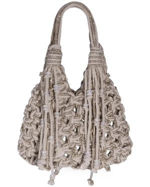 HIBOURAMA Vannifique Inverno Schultertasche - Weiß