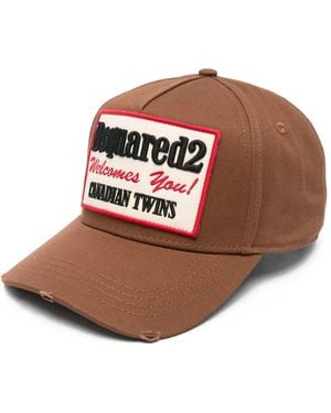 DSquared² Logo-Patch Cap - Pink