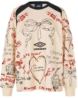 Stine Goya X Umbro Graphic-Print Sweatshirt - Pink