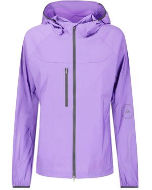adidas By Stella McCartney Hardloopjack Met Capuchon En Rits - Paars