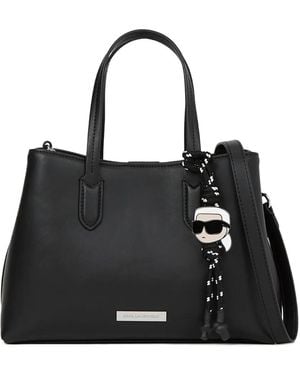 KARL LAGERFELD Small Ikon Tote Bag - Black
