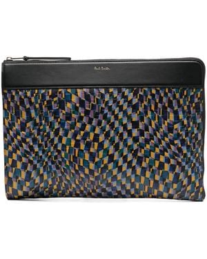Paul Smith Abstract Checkerboard Case - Black