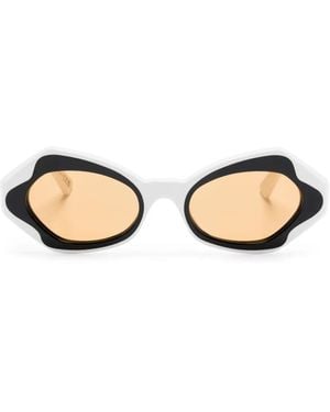 Marni Oval-Frame Sunglasses - Natural