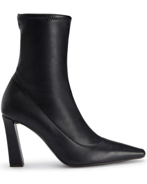 Giuseppe Zanotti Janiee Slip-On Leather Ankle Boots - Black