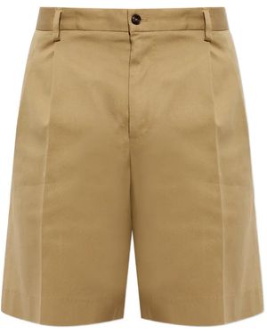 Dolce & Gabbana Short À Détails Plissés - Natural