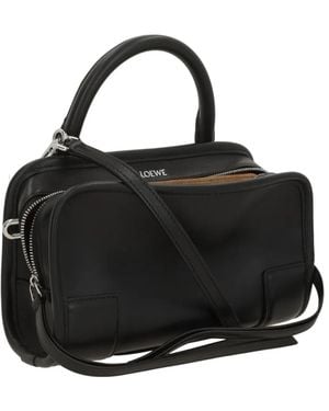 Loewe Small Amazona 180 leather tote bag - Schwarz
