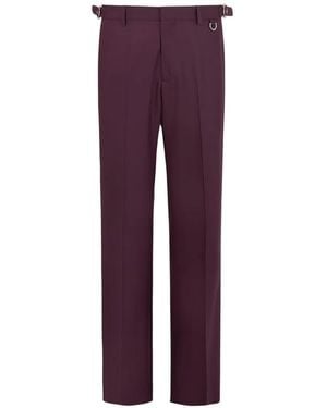 John Richmond Side-Adjuster Tailored Trousers - Purple