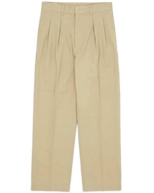 Fortela New York Pleated Trousers - Natural
