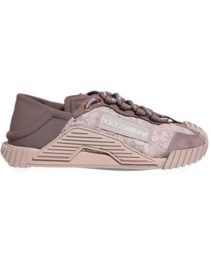 Dolce & Gabbana Ns1 Low-Top Lace Trainers - Pink