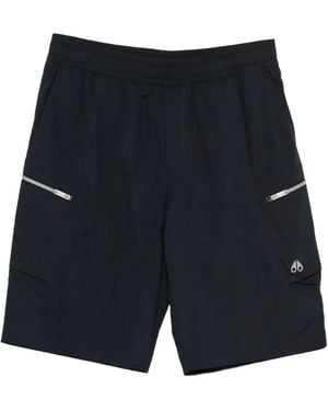 Moose Knuckles Top Flight Cargo Shorts - Blue