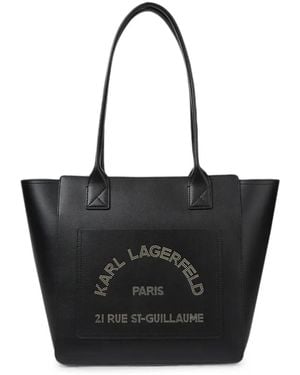 KARL LAGERFELD Medium K/Daily Tote Bag - Black