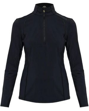 Bogner Medita Quarter-Zip Long-Sleeve Top - Blue