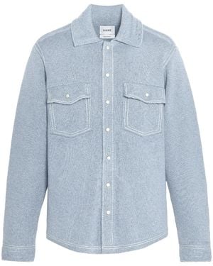 Barrie Knitted Overshirt - Blue