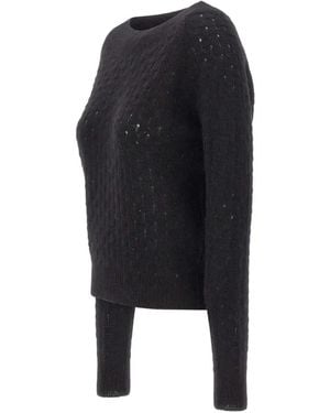 Gran Sasso Openwork-Knit Jumper - Black