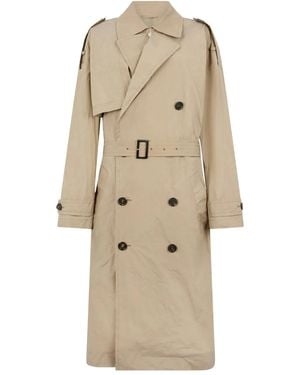 DSquared² Belt Double-Breasted Trench Coat - Natural