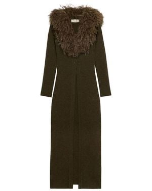 Blumarine Cardigan À Détails De Plumes - Vert
