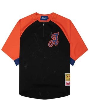 AWAKE NY Zip Baseball-Practice Jersey - Red
