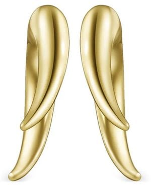 Tasaki 18kt yellow gold Collection Line Danger Horn earrigs - Blanco