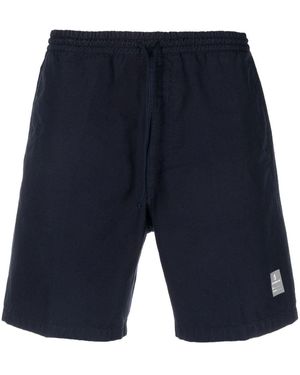 Department 5 Cotton Drawstring Bermuda-Shorts - Blue