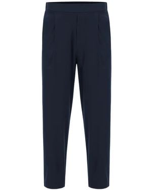 MACRON Pantaloni Clubhouse Con Pieghe - Blu