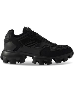 Prada Cloudbust Thunder Knit Fabric Sneakers, Size 6,5 - Black