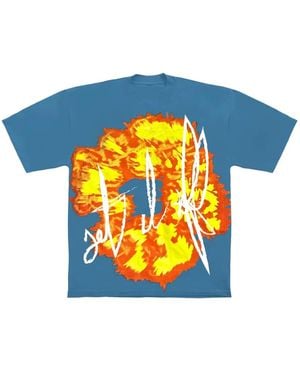 DENIM TEARS X Offset Set It Off #1 Cotton T-Shirt - Blue