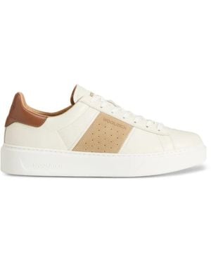 Woolrich Classic Band Court Sneakers - Weiß