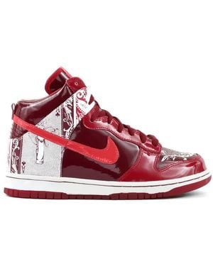 Nike Dunk High Premium Sneakers - Red