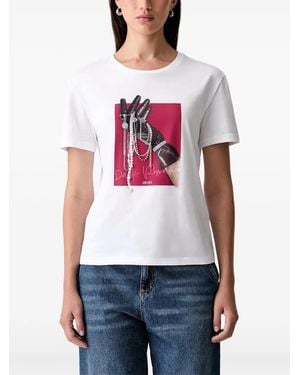 Liu Jo Graphic-Print T-Shirt - White