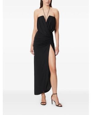 Amazuìn Giselle Strapless Draped Dress - Black