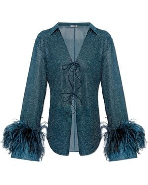 Oséree Top Lumière Plumage - Blu