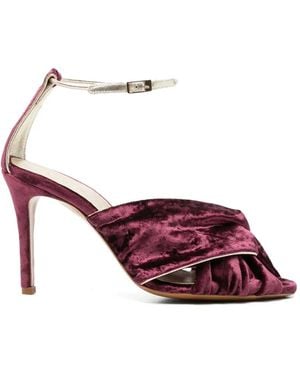 forte_forte Crossover Velvet Sandals - Roze