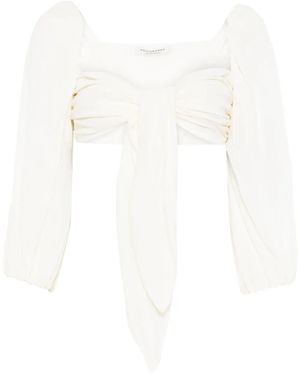 Philosophy Di Lorenzo Serafini Draped-Detail Top - White