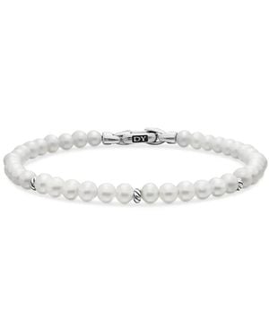 David Yurman Bracciale Bijoux Spiritual Beads - Bianco
