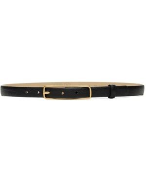 Poche Paris Leather Belt - White