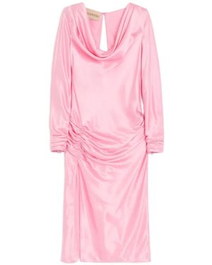 Valentino Garavani Crepe Satin Midi Dress - Pink