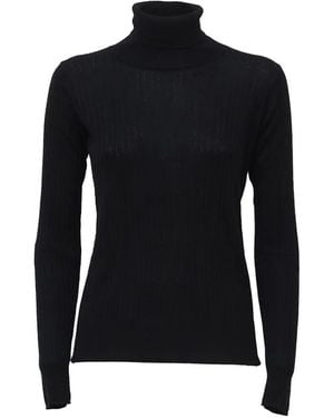 C.T.Plage Ribbed-Knit Roll-Neck Sweater - Black
