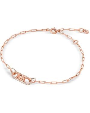 Michael Kors Logo-Charm Bracelet - Natural