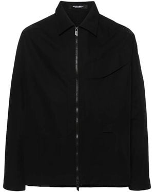 A_COLD_WALL* Logo-Embroidered Ripstop Overshirt - Black