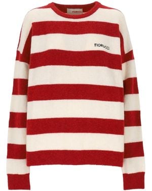 Fiorucci Gestreepte Trui - Rood