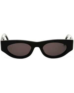 Palm Angels Griffith Oval-Frame Sunglasses - Black