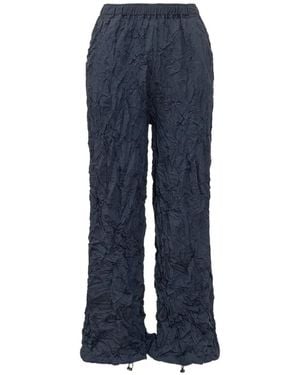 GONGDID DESIGN Pantaloni Plissettati - Blu
