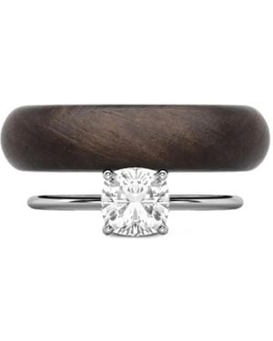 SOLO for Diamonds Lab-Grown Diamond Cushion-Cut Rings - Brown