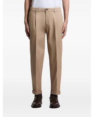 Peserico Pleated Turn-Up Pants - Natural