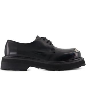 KENZO 35Mm Smile Logo-Plaque Derby Shoes - Black